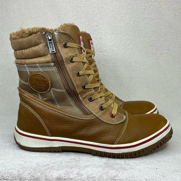 Pajar Canada Waterproof Leather Winter Zip/Lace Up Boots-Men’s 13-Brown-Rain-EUC - Picture 1 of 16